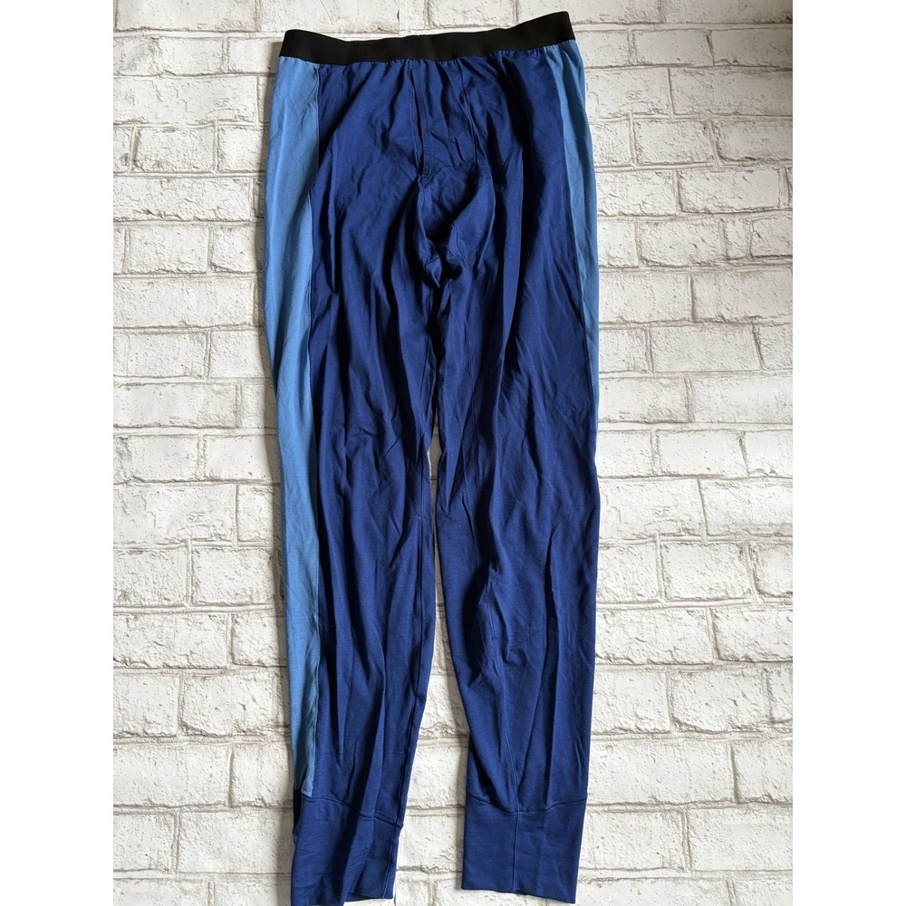Patagonia Merino Wool Pants Mens Medium Blue Fleece Base Layer USA